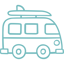 van bleu